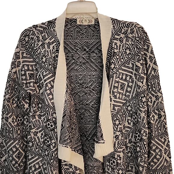 Pink Rose Waterfall Cardigan Sweater, Medium - Picture 2 of 6